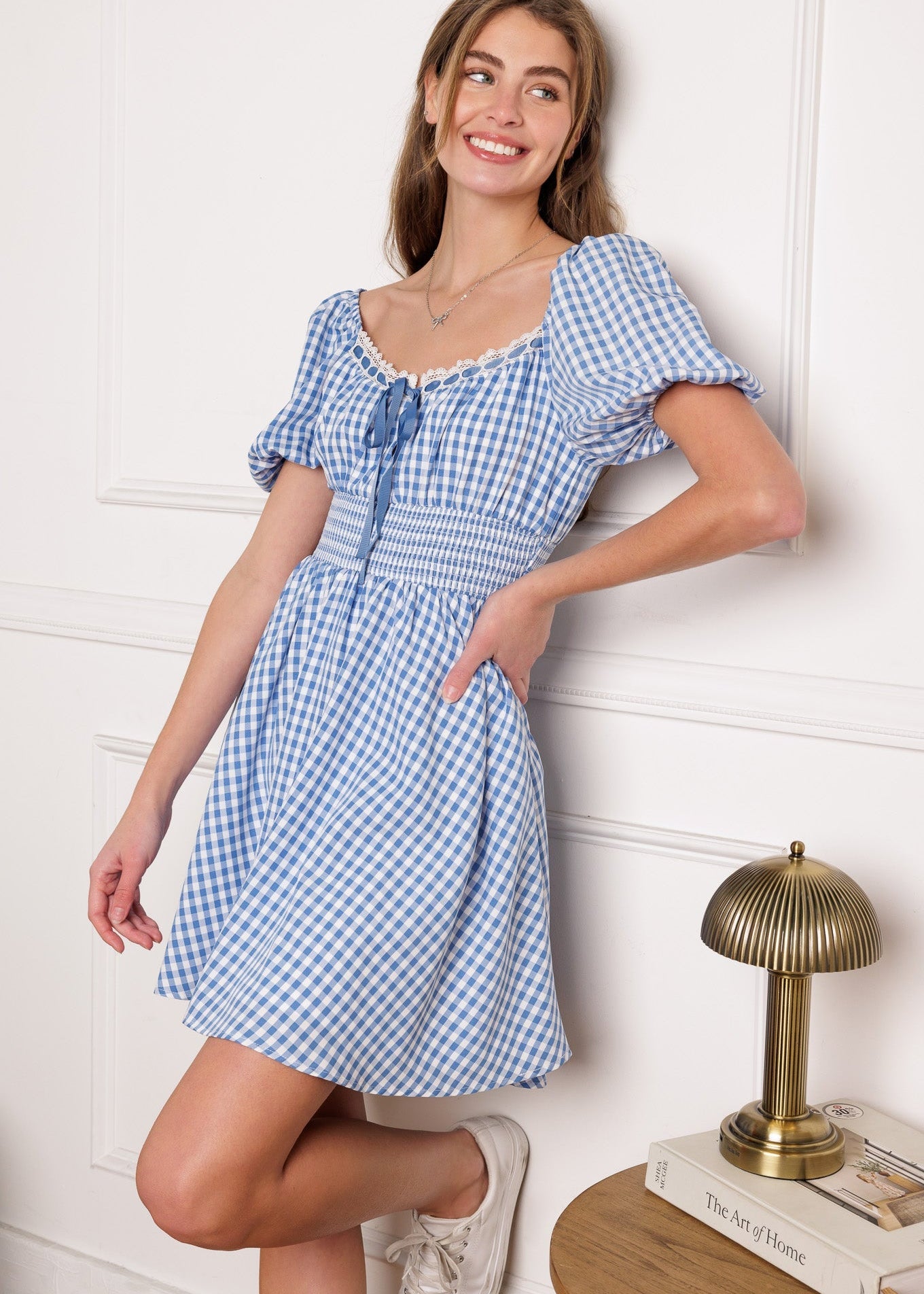 BREEZE THROUGH PARADISE WOVEN MINI DRESS