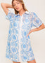 AZURE COAST LACE SHIRT DRESS