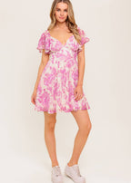 PETAL WHIMSY MINI DRESS