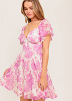 PETAL WHIMSY MINI DRESS