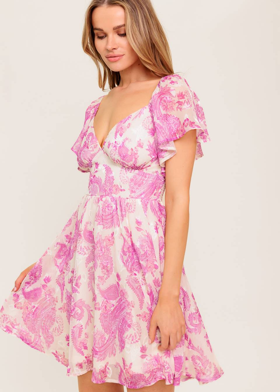 PETAL WHIMSY MINI DRESS