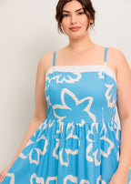 TIDE FLOWER MIDI DRESS