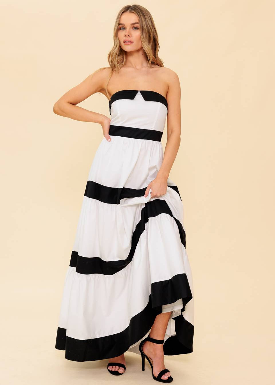 CROSS THE LINE MAXI DRESS