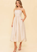 IVORY WHISPER MIDI DRESS