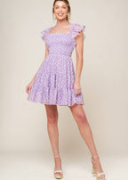 LAVENDER LULLABY MINI DRESS