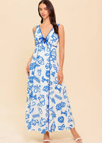 MEDITERRAINEAN DAY MAXI DRESS
