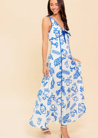 MEDITERRAINEAN DAY MAXI DRESS