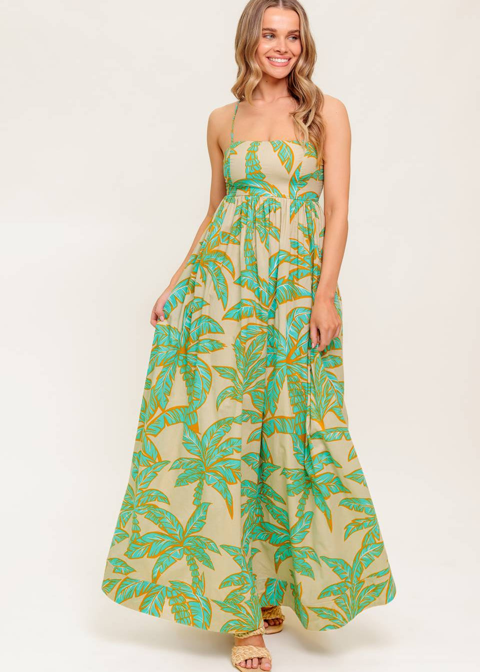 PALM BREEZE ESCAPE MAXI DRESS