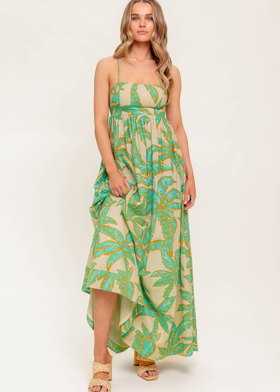 PALM BREEZE ESCAPE MAXI DRESS Main image