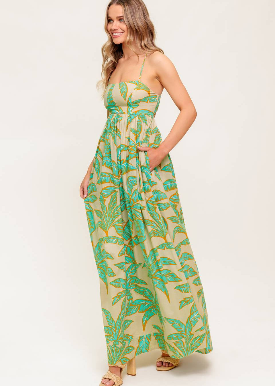 PALM BREEZE ESCAPE MAXI DRESS