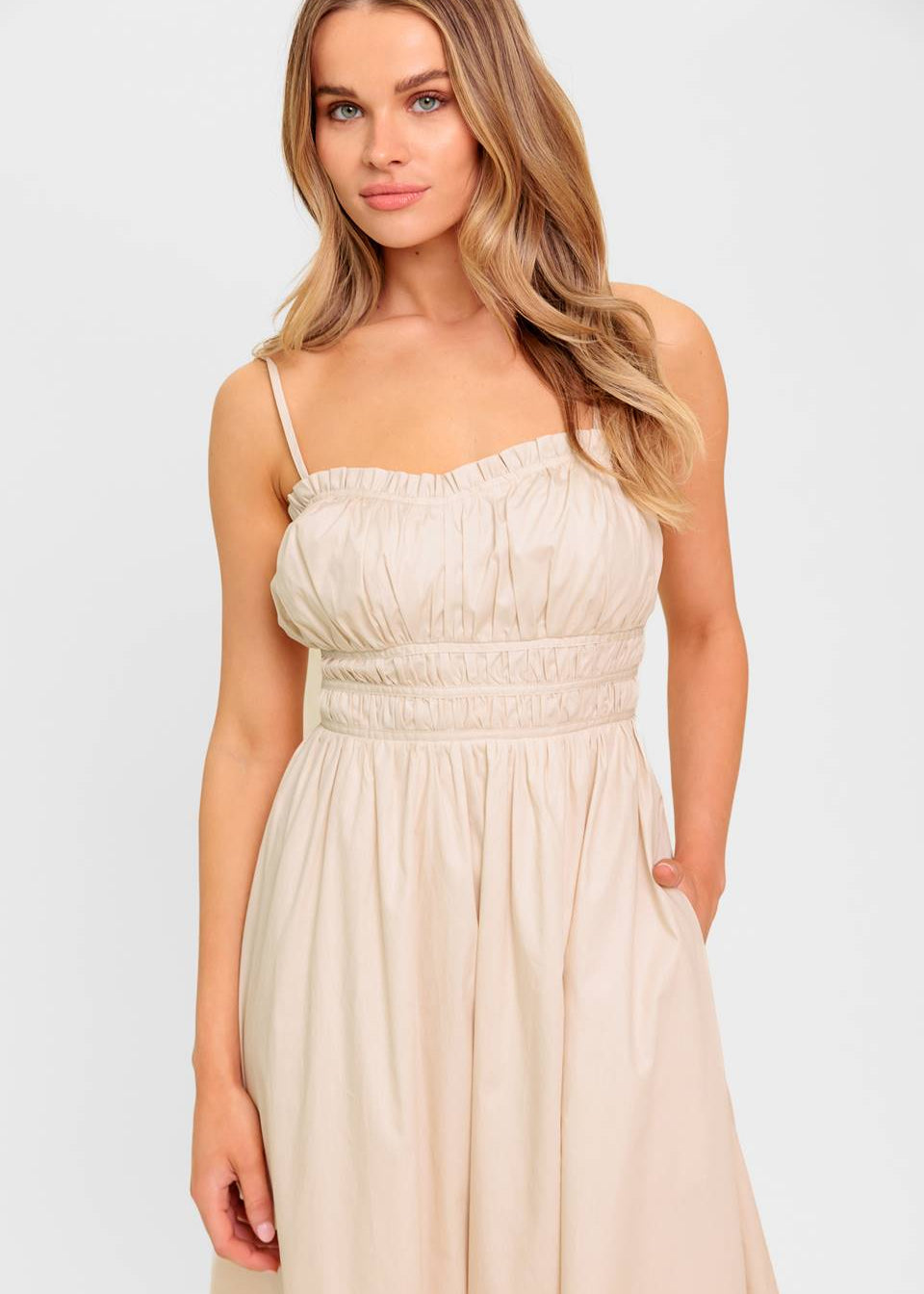 SOFT SANDS MIDI DRESS