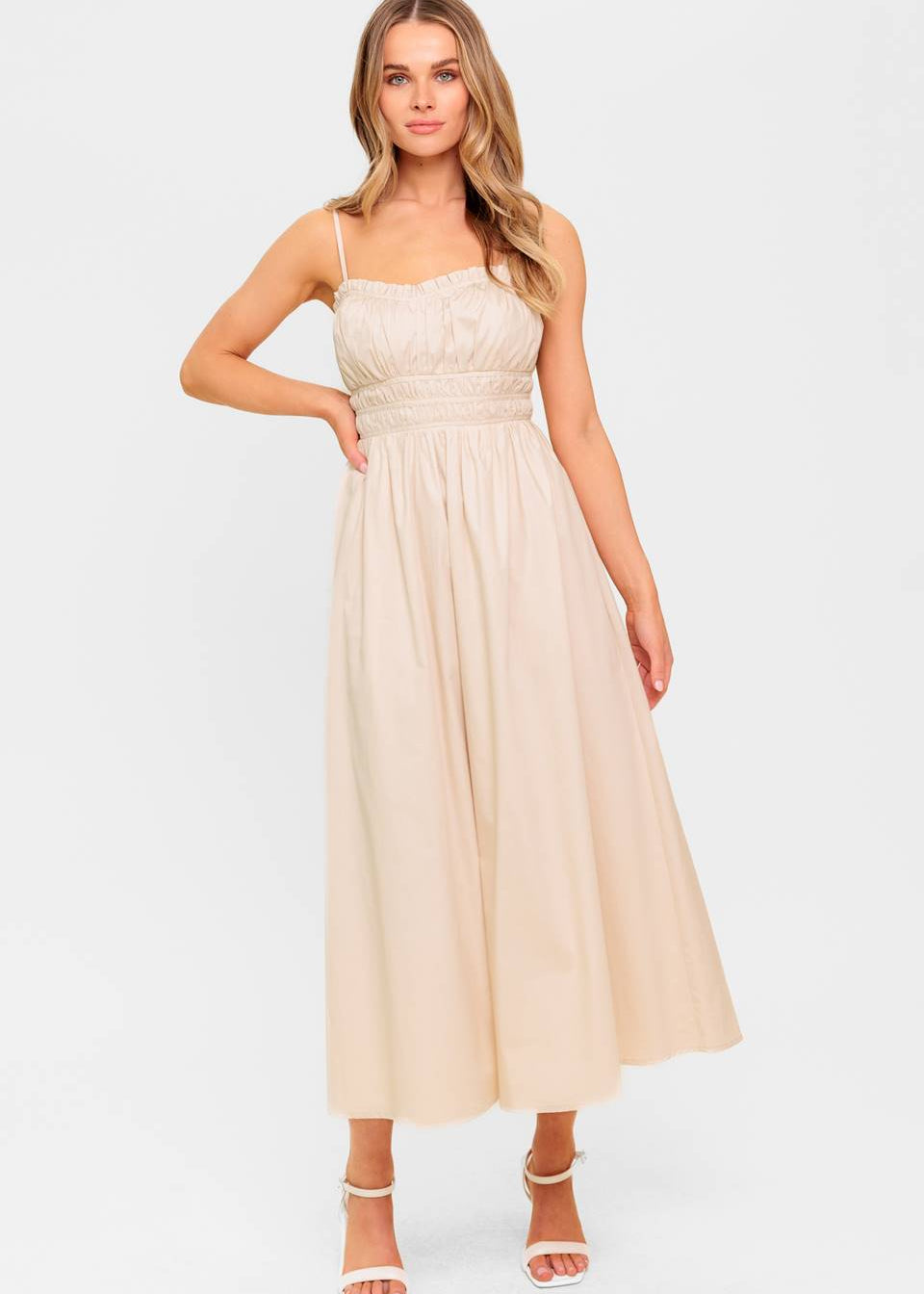 SOFT SANDS MIDI DRESS