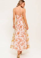 AMBER BLOSSOM MIDI DRESS