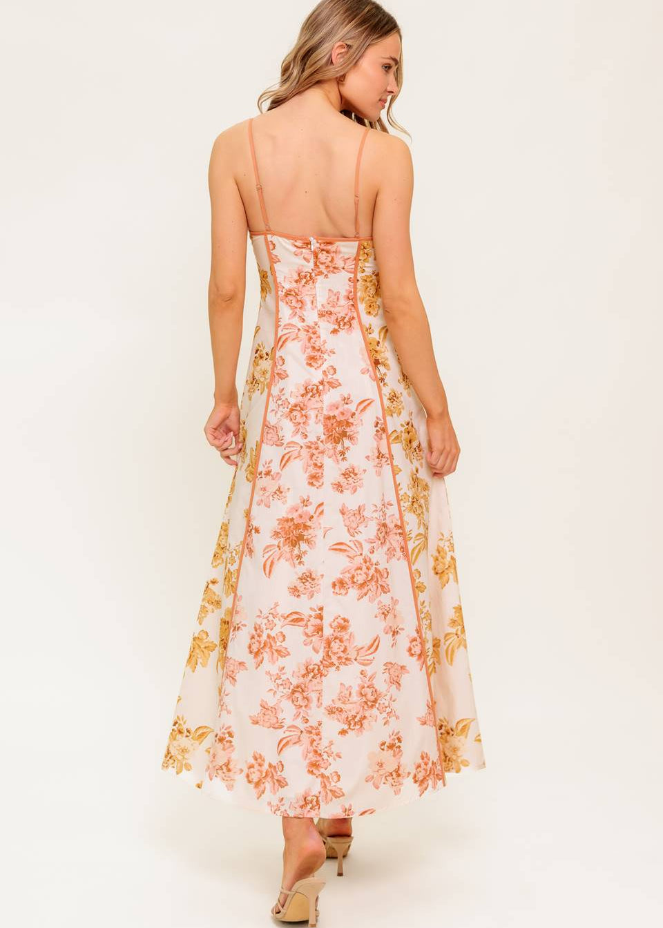 AMBER BLOSSOM MIDI DRESS