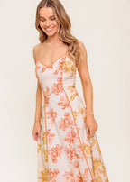 AMBER BLOSSOM MIDI DRESS