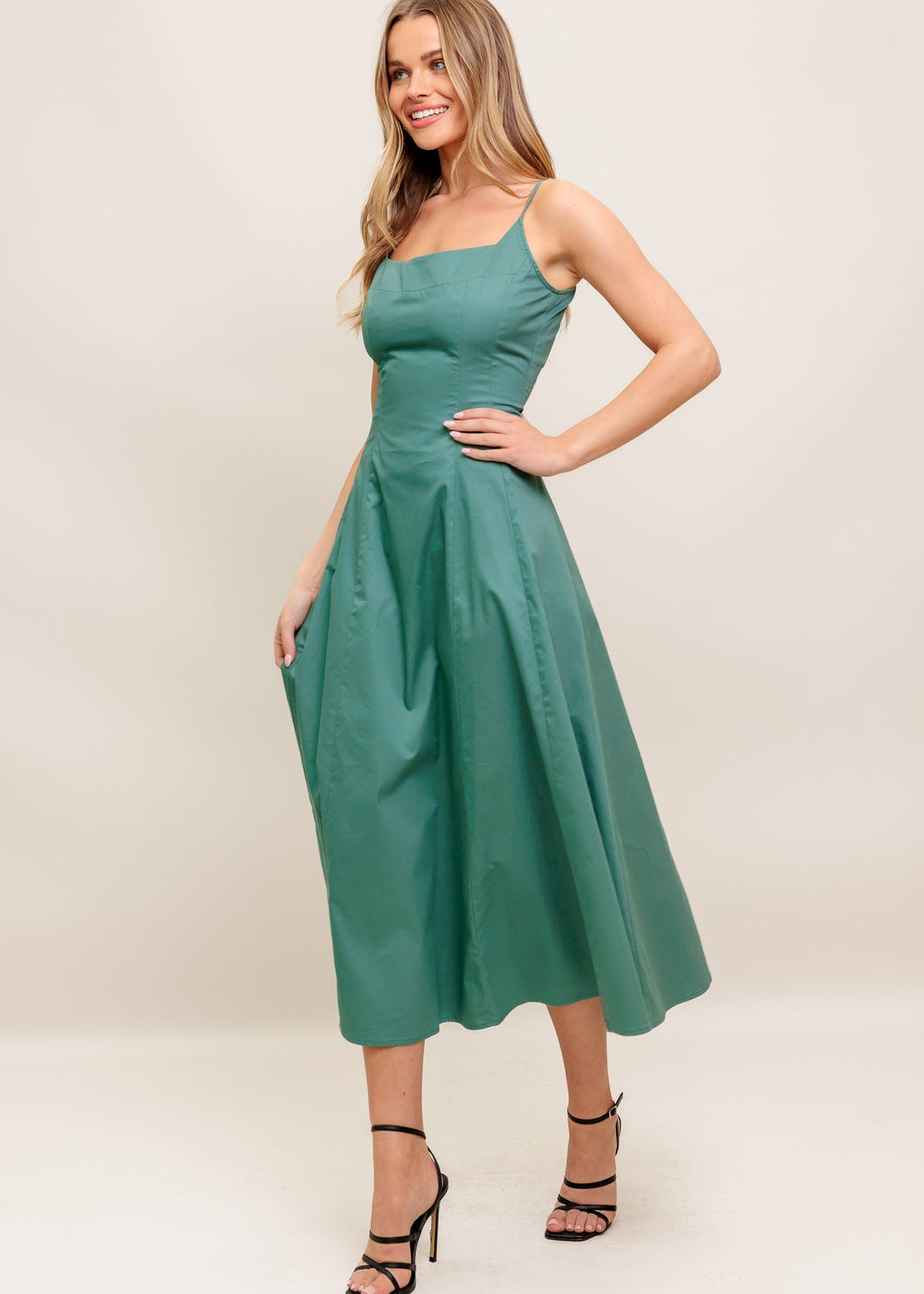 THE EVERGREEN MUSE MIDI DRESS