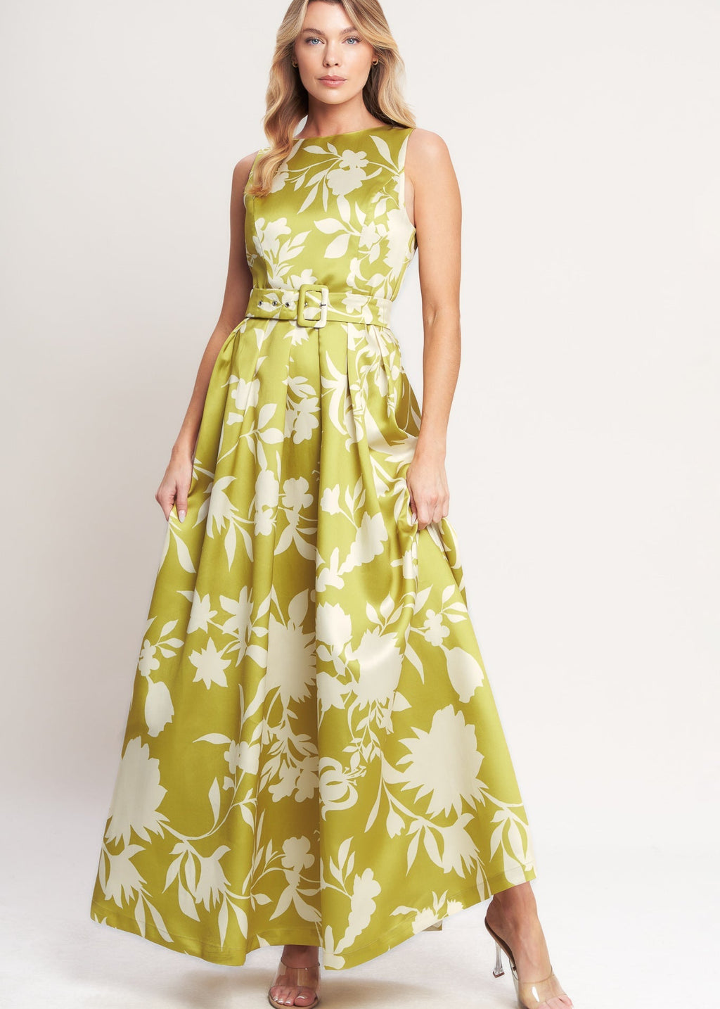GOLDEN GROVE BLOOM WOVEN MAXI DRESS