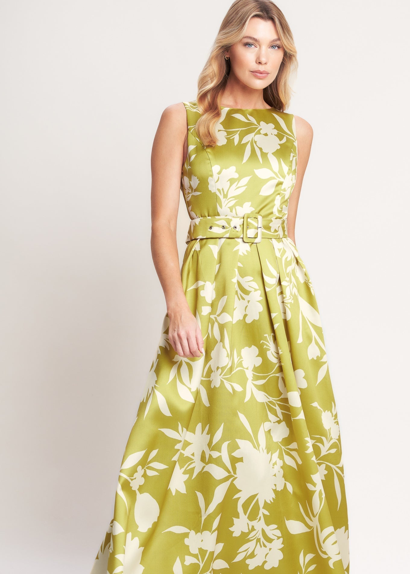 GOLDEN GROVE BLOOM WOVEN MAXI DRESS
