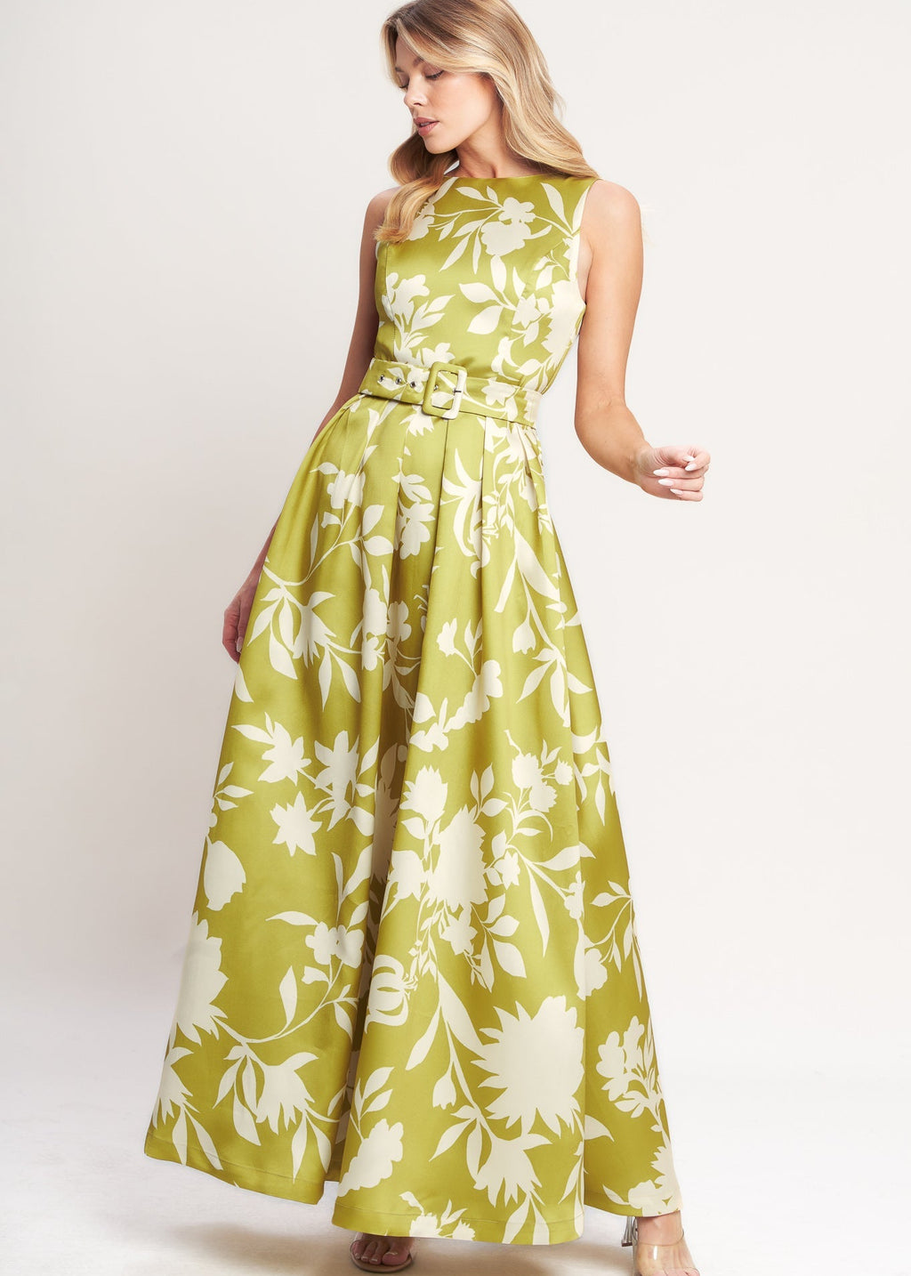 GOLDEN GROVE BLOOM WOVEN MAXI DRESS