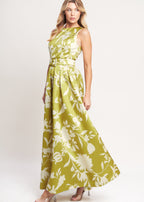 GOLDEN GROVE BLOOM WOVEN MAXI DRESS
