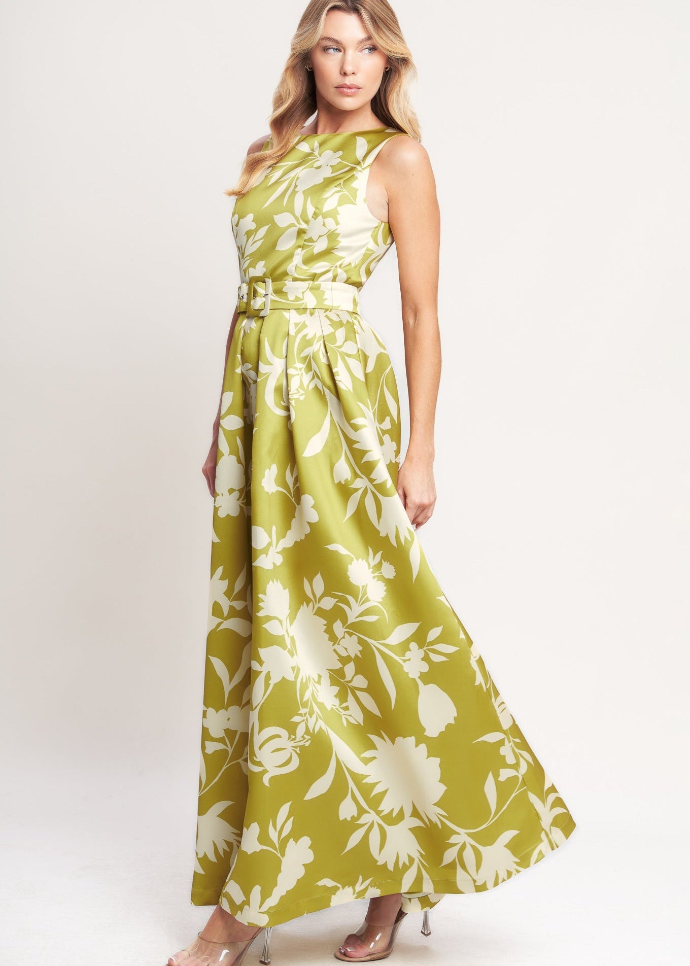 GOLDEN GROVE BLOOM WOVEN MAXI DRESS