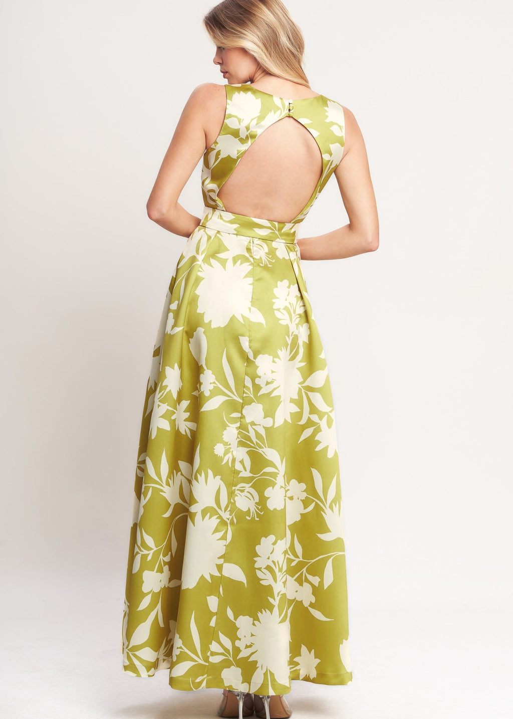 GOLDEN GROVE BLOOM WOVEN MAXI DRESS