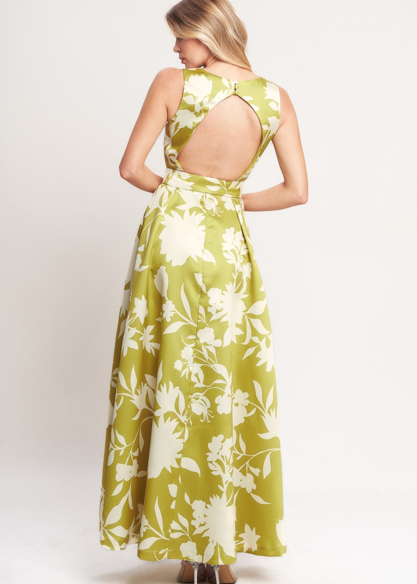 GOLDEN GROVE BLOOM WOVEN MAXI DRESS