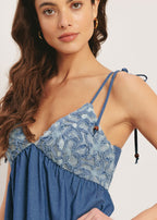 BLUEBELL BABYDOLL MINI DRESS