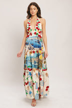 ITALIAN RIVIERA DREAM WOVEN MAXI DRESS