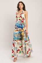 ITALIAN RIVIERA DREAM WOVEN MAXI DRESS
