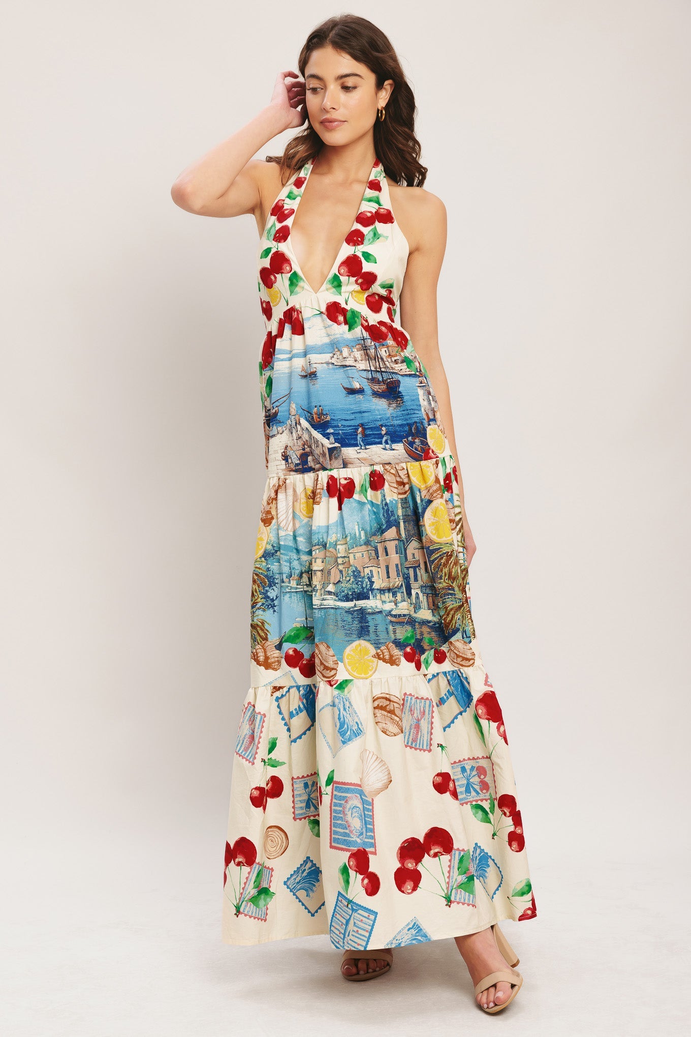 ITALIAN RIVIERA DREAM WOVEN MAXI DRESS