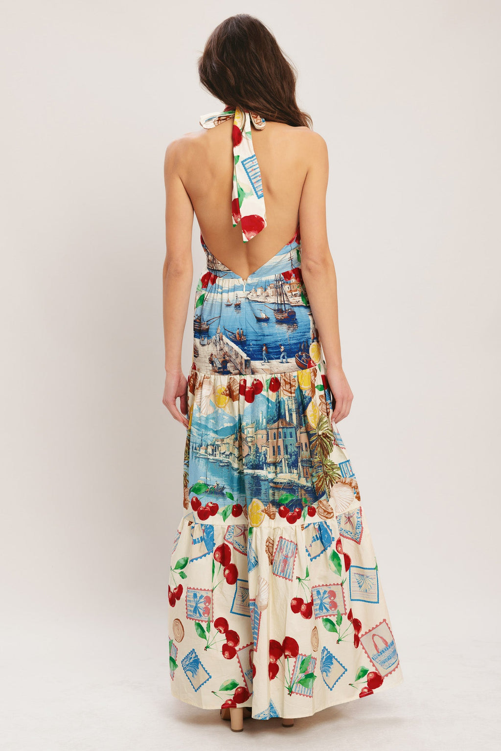ITALIAN RIVIERA DREAM WOVEN MAXI DRESS