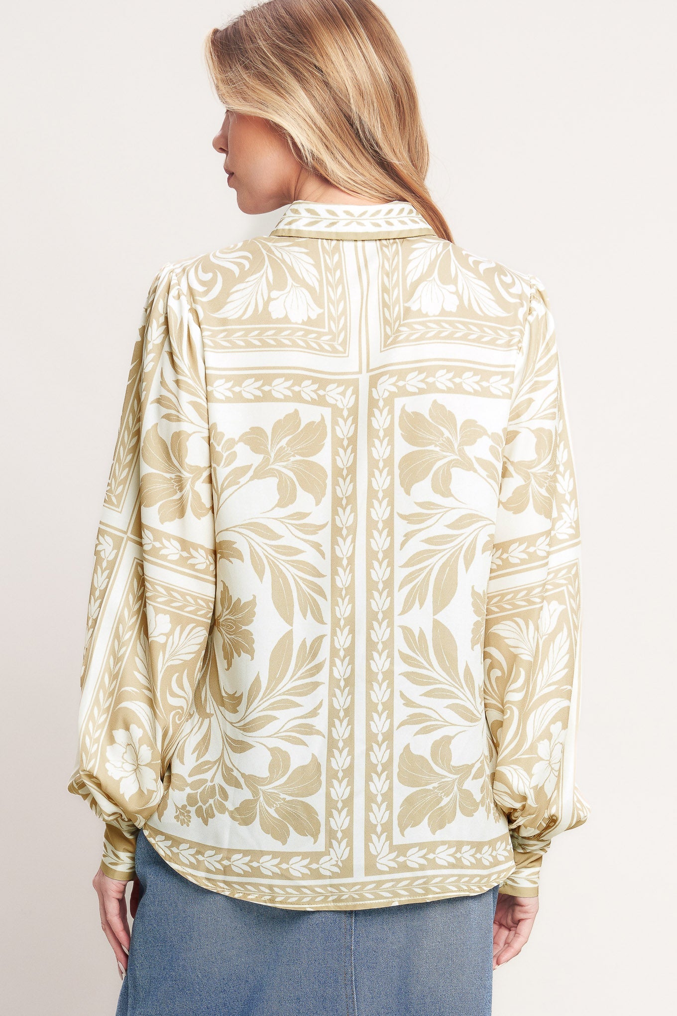 PALM BAZAAR WOVEN TOP Secondary image