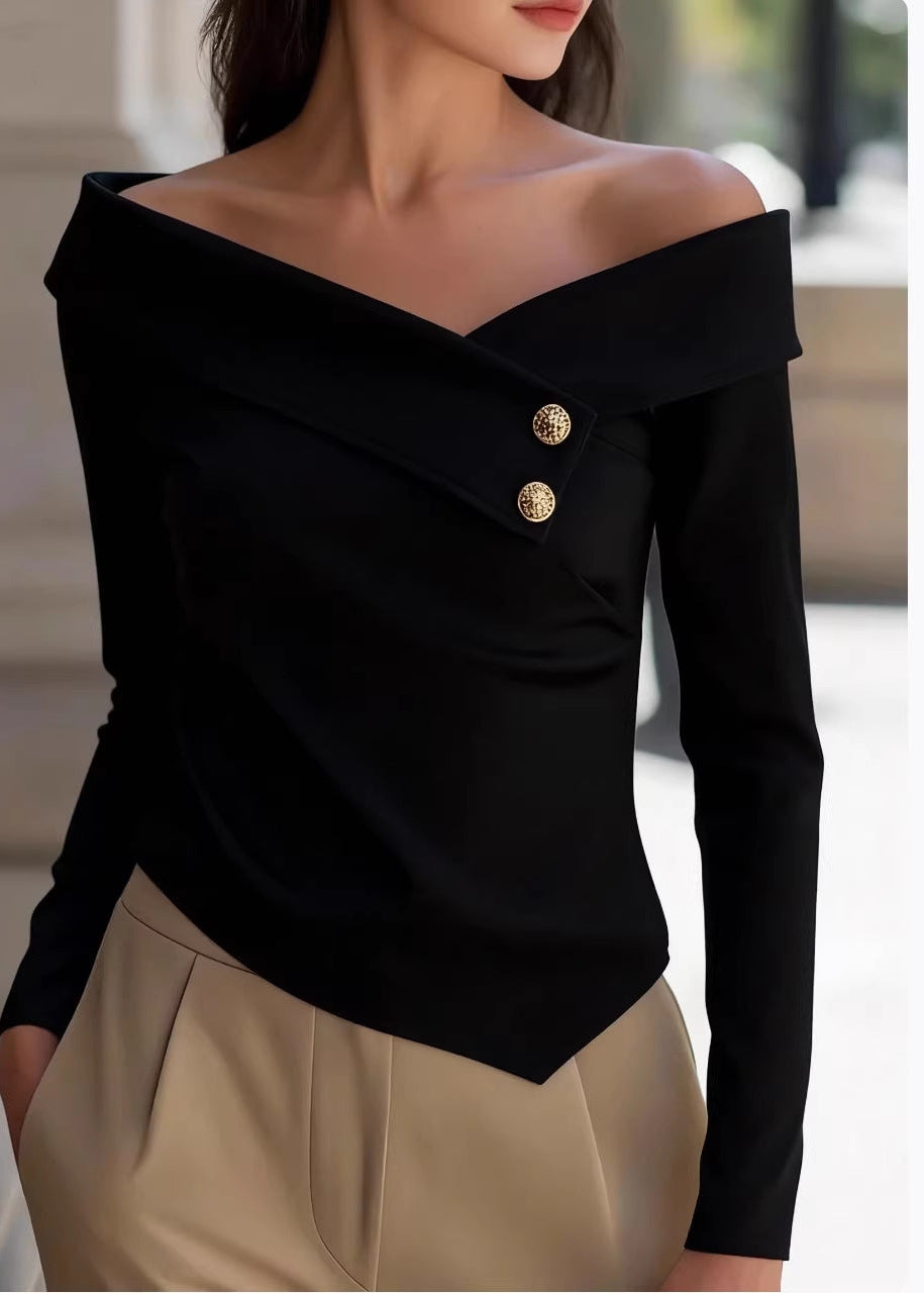 THE SERAPHINA OFF-SHOULDER ELEGANCE TOP