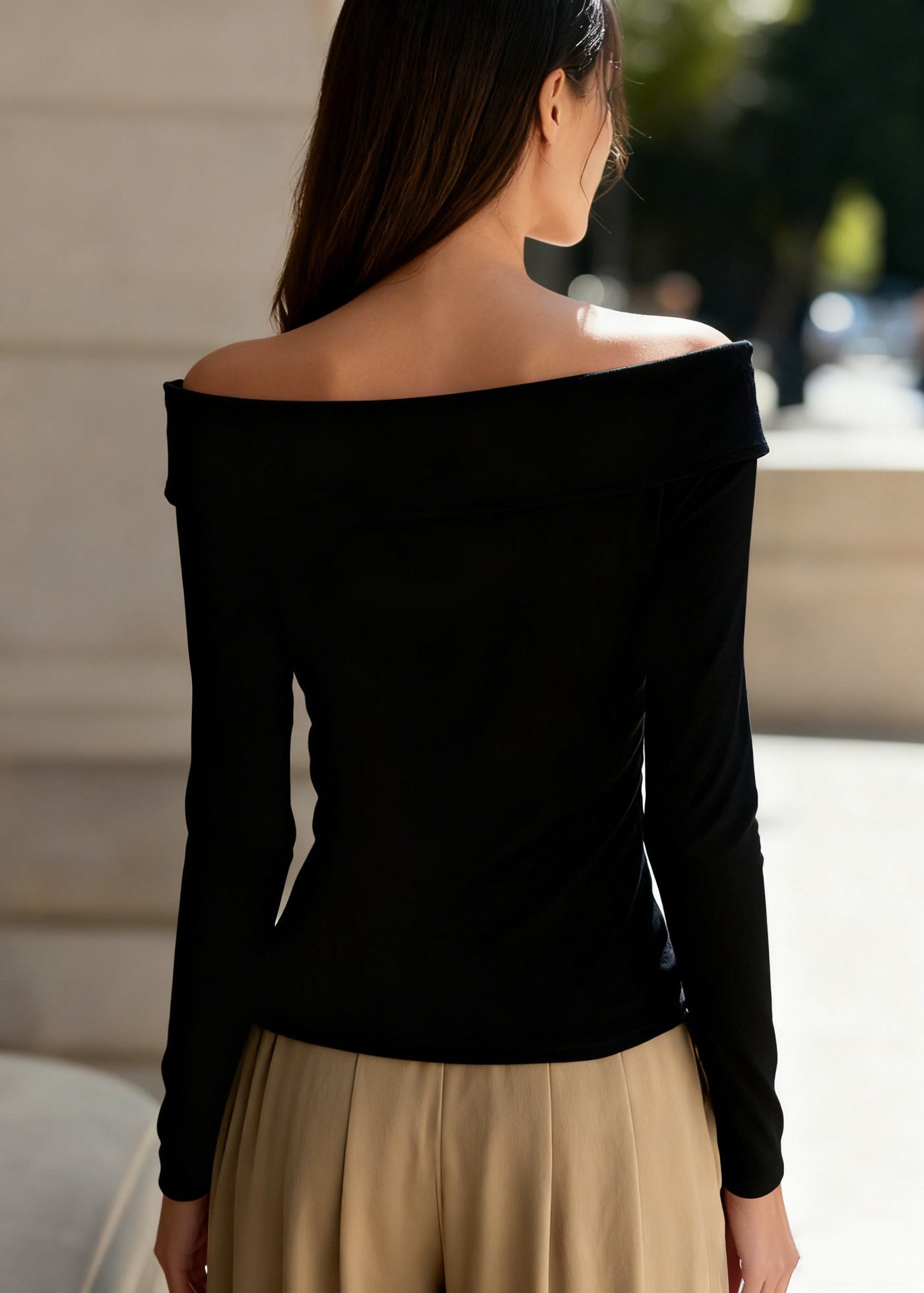 THE SERAPHINA OFF-SHOULDER ELEGANCE TOP