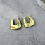 Waterproof Puffy Square Hoop Earrings