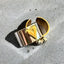 Waterproof Two-Tone Puffed Heart Ring