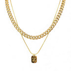 Waterproof “Do Not Be Afraid” Layered Necklace Set