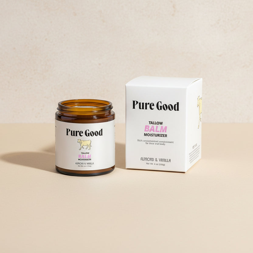 Almond + Vanilla Tallow Balm Main image