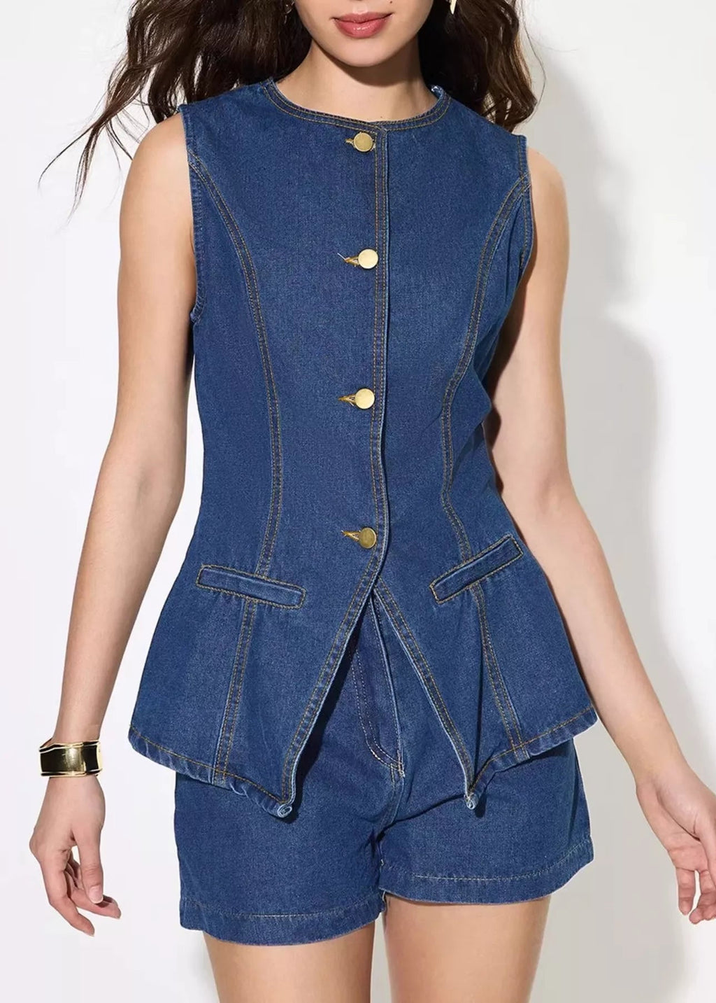 THE BRIELLE TAILORED DENIM SET