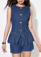 THE BRIELLE TAILORED DENIM SET