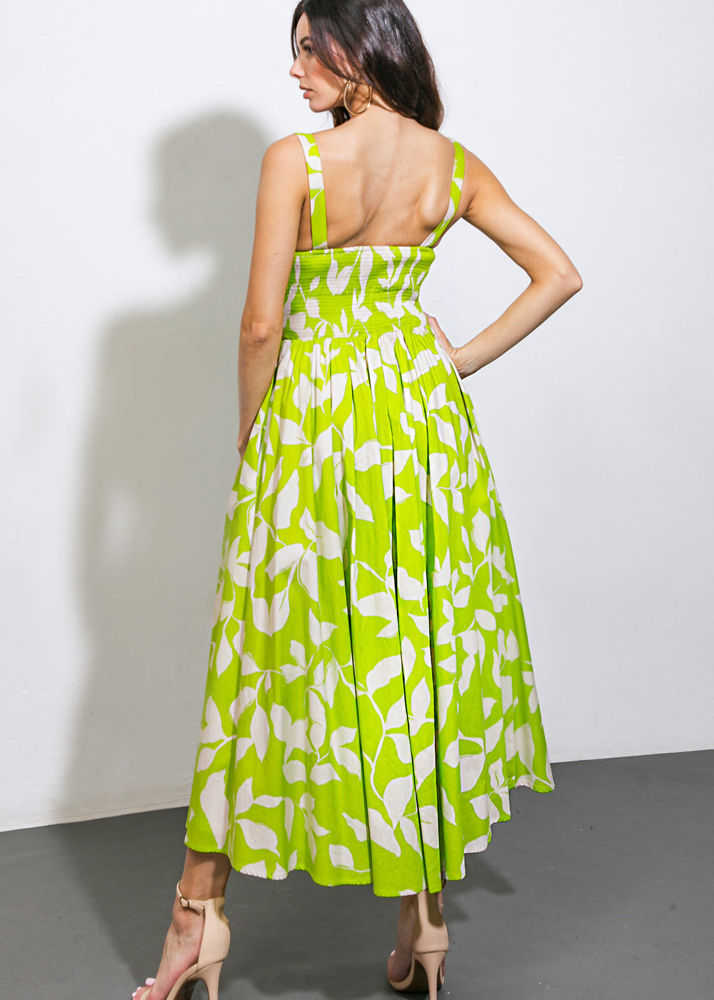 THE LIMONCELLO BLOOM MIDI DRESS
