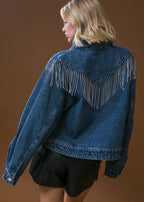 THE EVERLY FRINGE DENIM JACKET