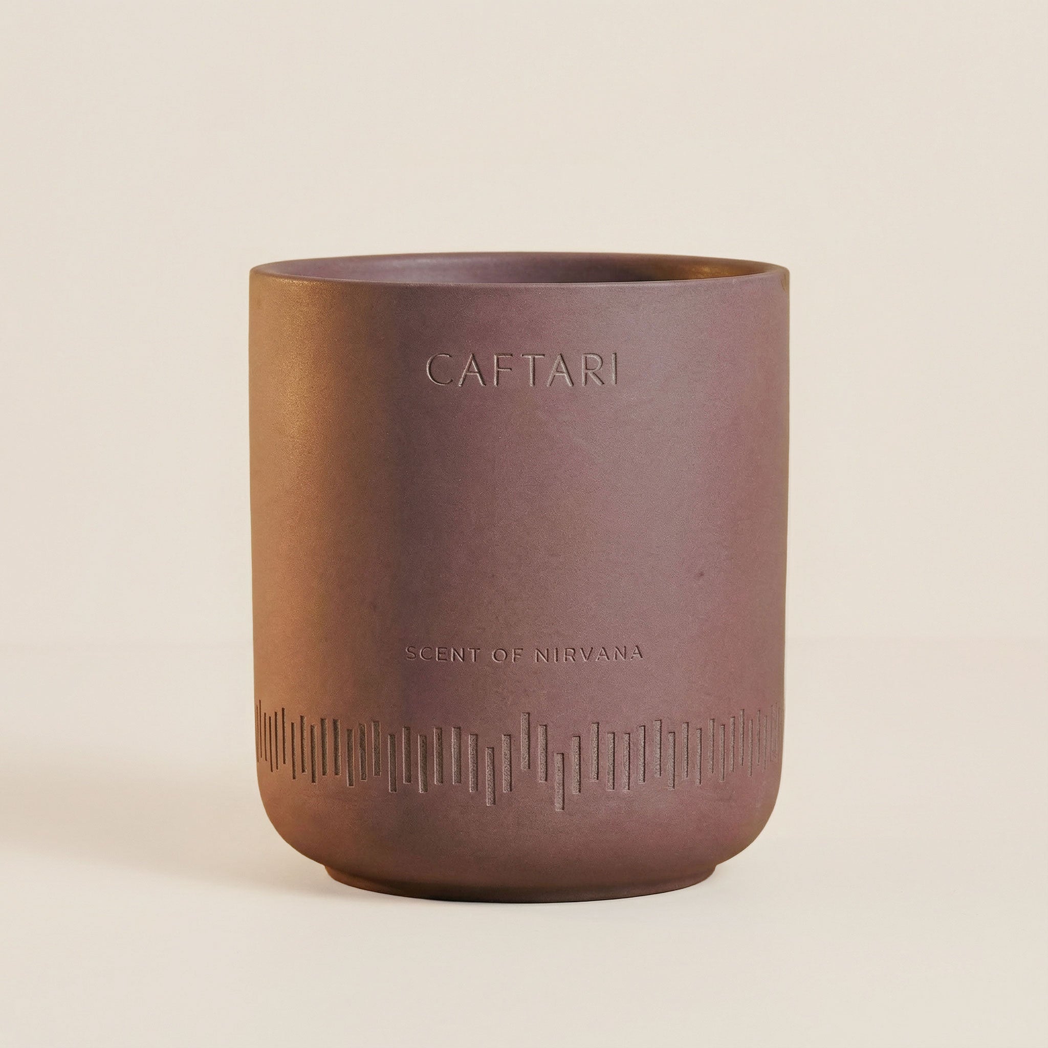 Caftari Scent of Nirvana meditation candle infused with agarwood oud essential oil for relaxation and stress relief
