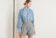High waist tailored woven shorts with cuffed hem and side tab detail