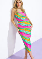 THE SUNSET MIRAGE MIDI DRESS
