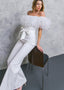 A POWER MOOD WHITE DENIM JUMPSUIT