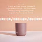 Caftari Scent of Nirvana candle with oud fragrance designed for relaxation and stress relief