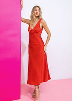 THE SCARLET ROSE MIDI DRESS