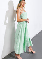 THE CAPRI STRIPE MIDI DRESS